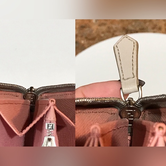 FENDI MONSTER Crayons Leather Zip Around Wallet ππ₯β₯οΈ - Picture 11 of 17